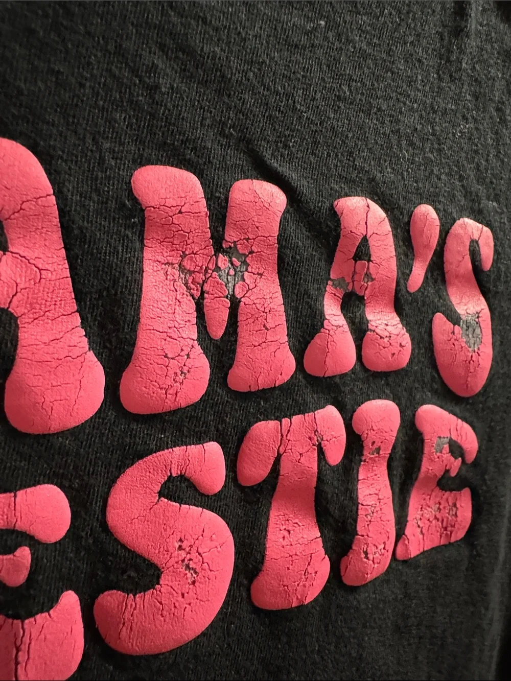 The Children's Place Black Tee with Hot Pink 